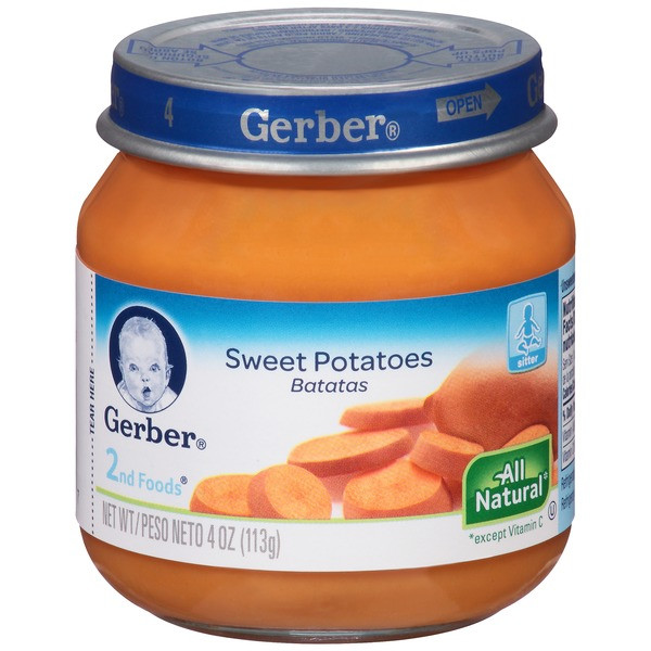 Sweet Potato Baby Food
 Gerber 2 Nd Foods Sweet Potatoes Baby Food 4 oz from
