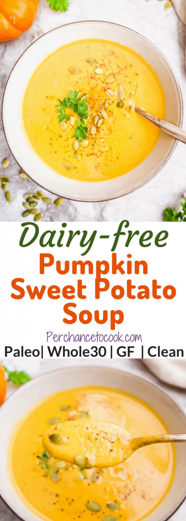 Sweet Potato Soup Paleo
 Dairy Free Pumpkin Sweet Potato Soup Paleo Whole30