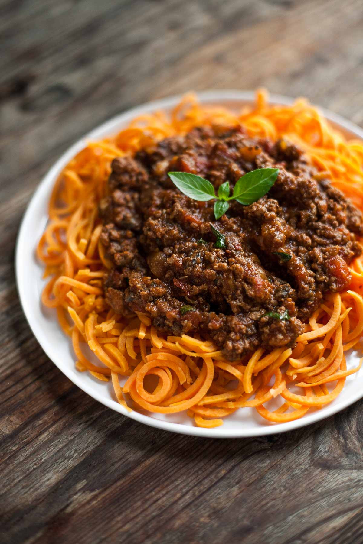 Sweet Spaghetti Sauce
 Slow Cooked Bolognese Sauce with Sweet Potato Spaghetti