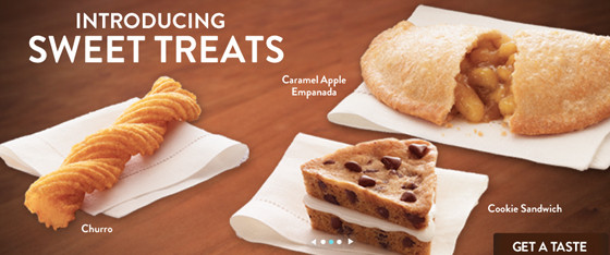 Taco Bell Dessert Menu
 brandchannel Do You Want a Churro With Your Doritos Locos