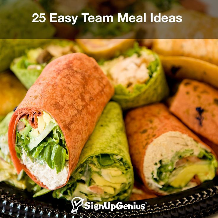 Team Dinners Ideas
 25 Easy Team Meal Ideas Help team build and bond your