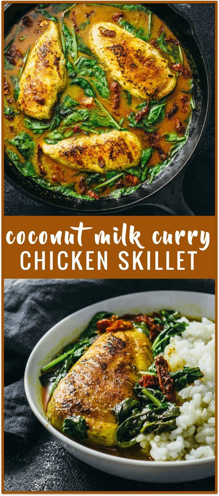 Thai Chicken Recipes With Coconut Milk
 Chicken skillet with coconut milk curry recipe This
