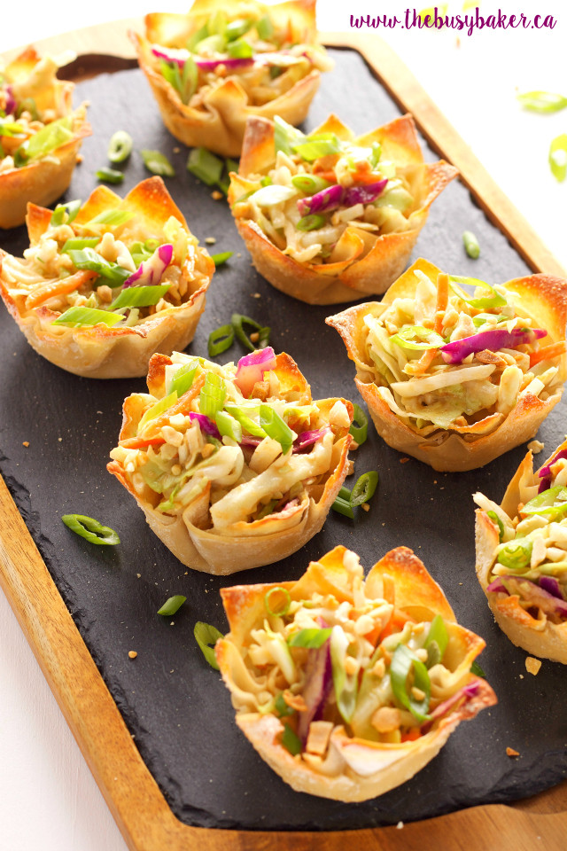 Thai Food Appetizers
 The Busy Baker Thai Peanut Salad Cups