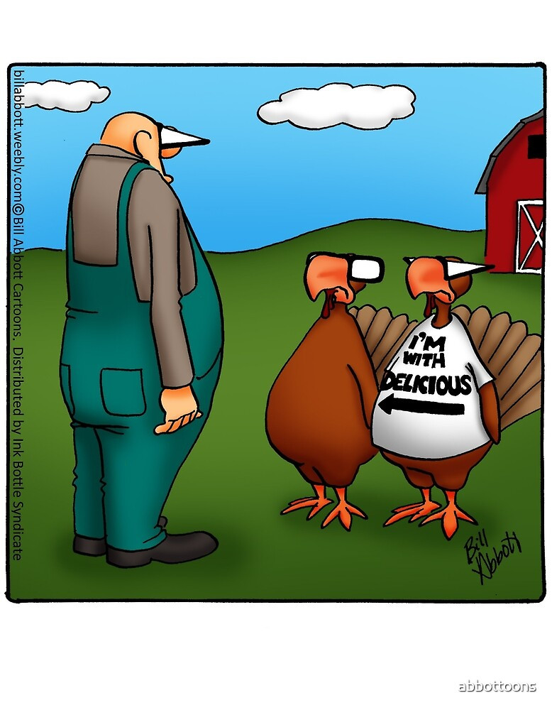 Thanksgiving Turkey Cartoon
 "Funny "Spectickles" Thanksgiving Turkey Cartoon" by