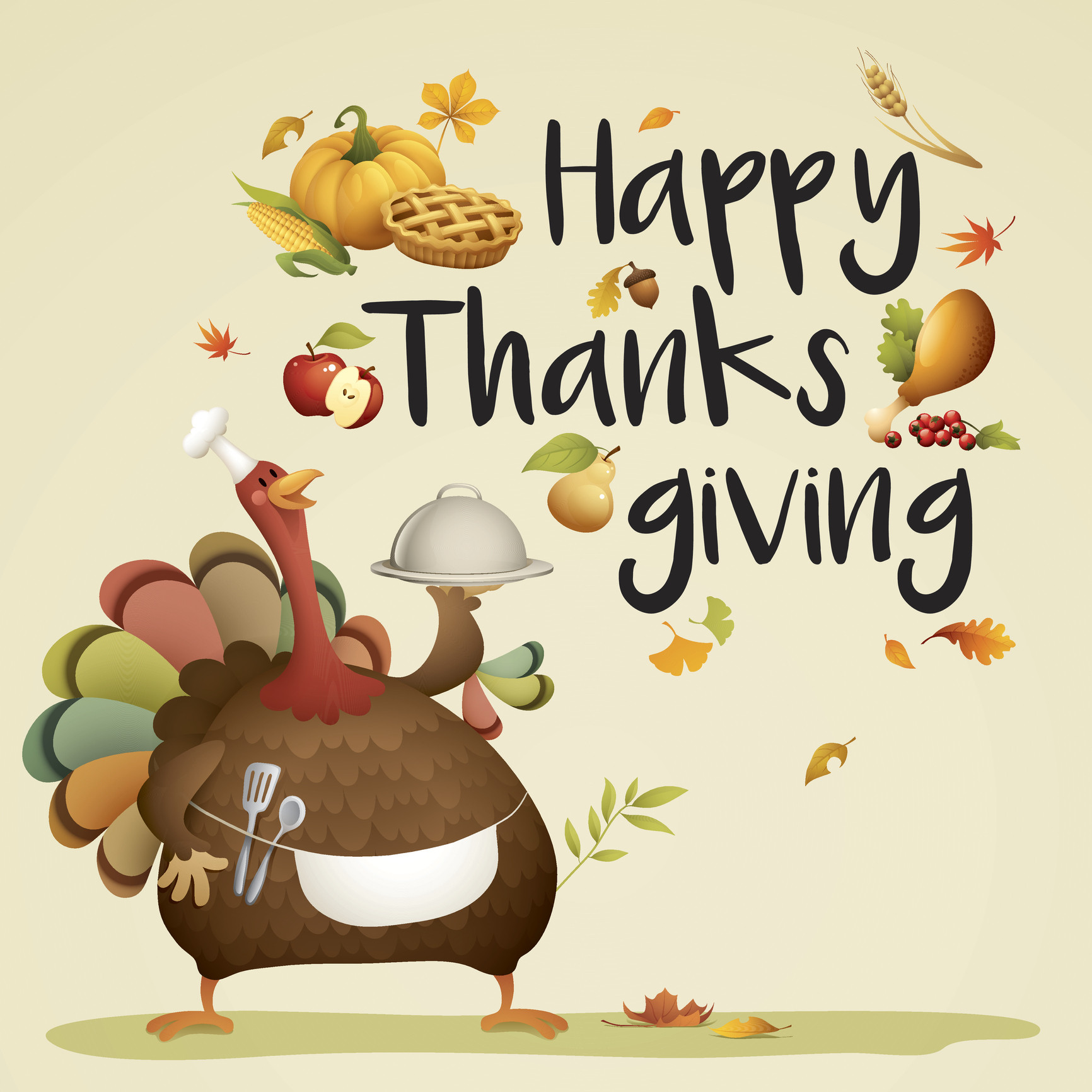 Thanksgiving Turkey Cartoon
 Thinking about Thanksgiving • AnswerLine • Iowa State