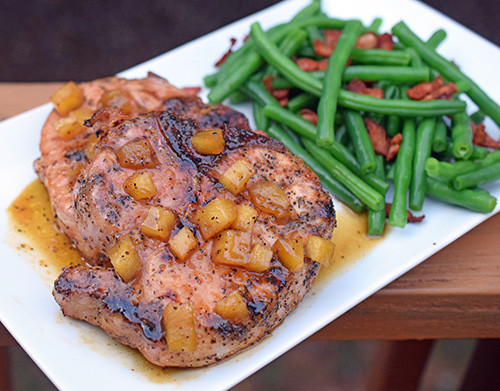 Thick Cut Pork Chops Grill
 Grilled Thick Pork Chops with Apple and Apricot Sauce