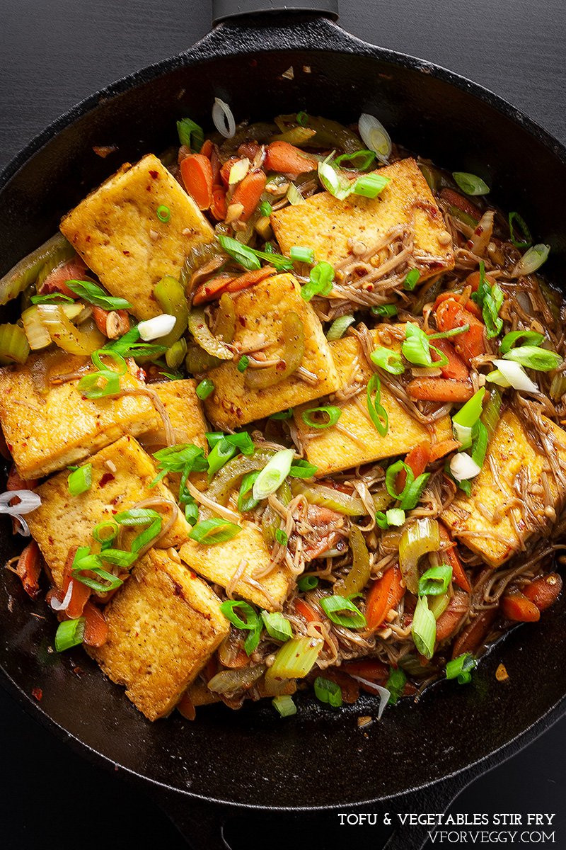 Tofu Veg Recipes
 Easy Chinese Tofu & Ve ables Stir Fry Recipe