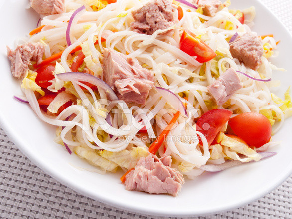 Tuna Fish And Noodles
 Rice Noodle Salad With Tuna Fish Stock s Free