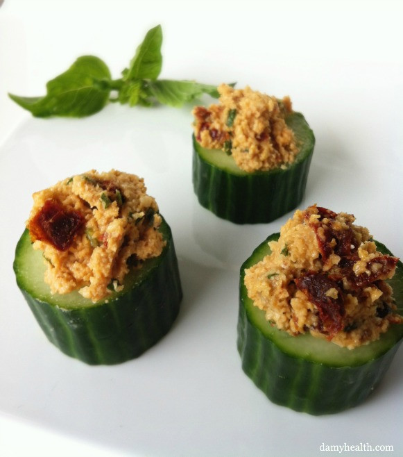 Vegan Appetizers Recipes
 Raw Vegan Stuffed Cucumbers