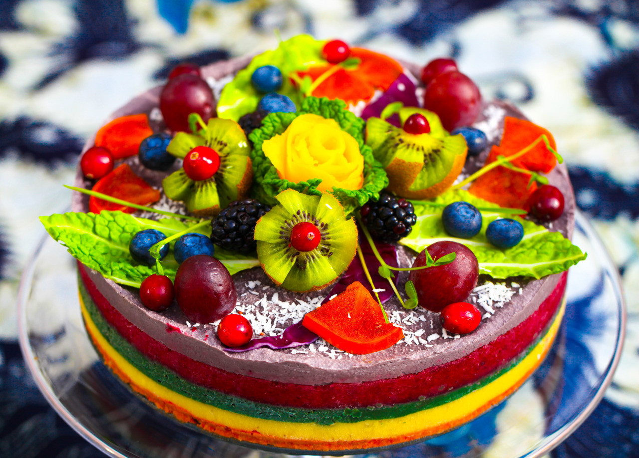 Vegan Birthday Cake Recipes
 Olenko’s Rainbow Raw Vegan Cake This cake is all