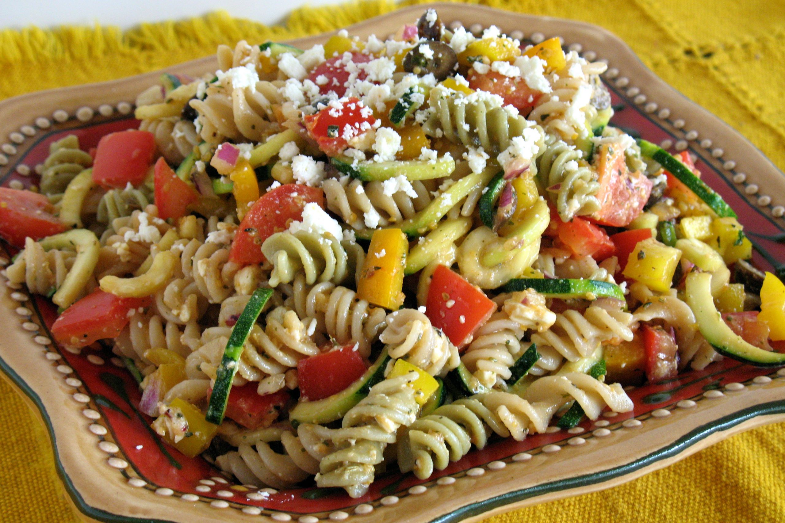 Vegan Cold Pasta Salad
 ve arian cold pasta salad