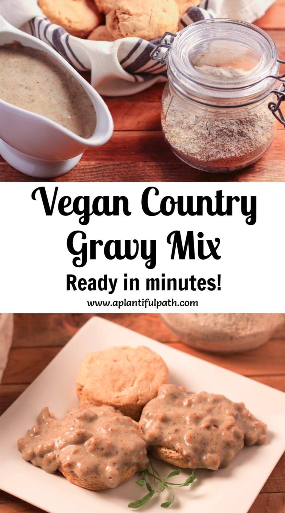 Vegan Country Gravy
 Easy Vegan Country Gravy Mix Oil free