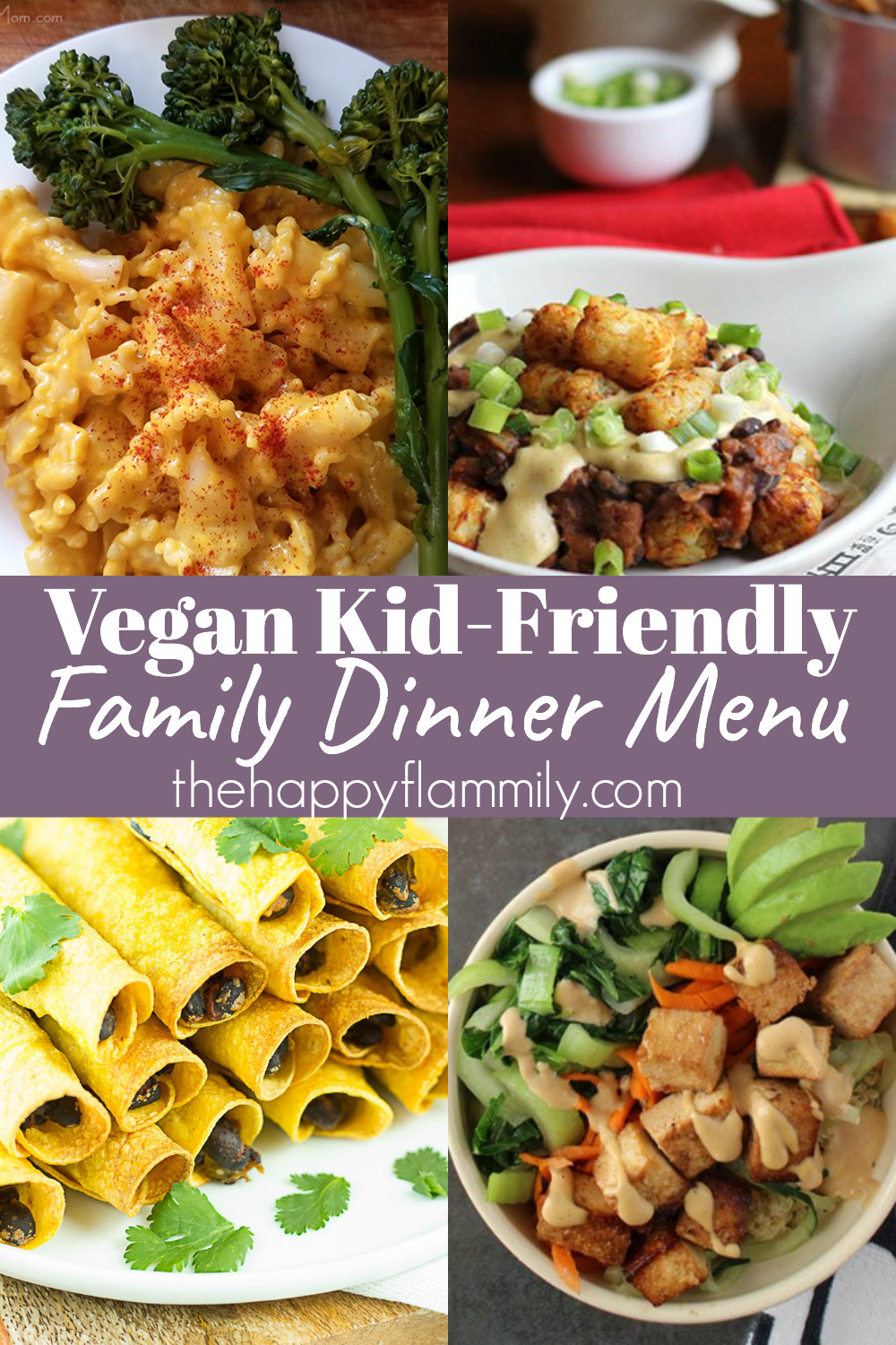 Vegan Family Dinners
 Vegan Family Menu Plan May 18 22 The Happy Flammily