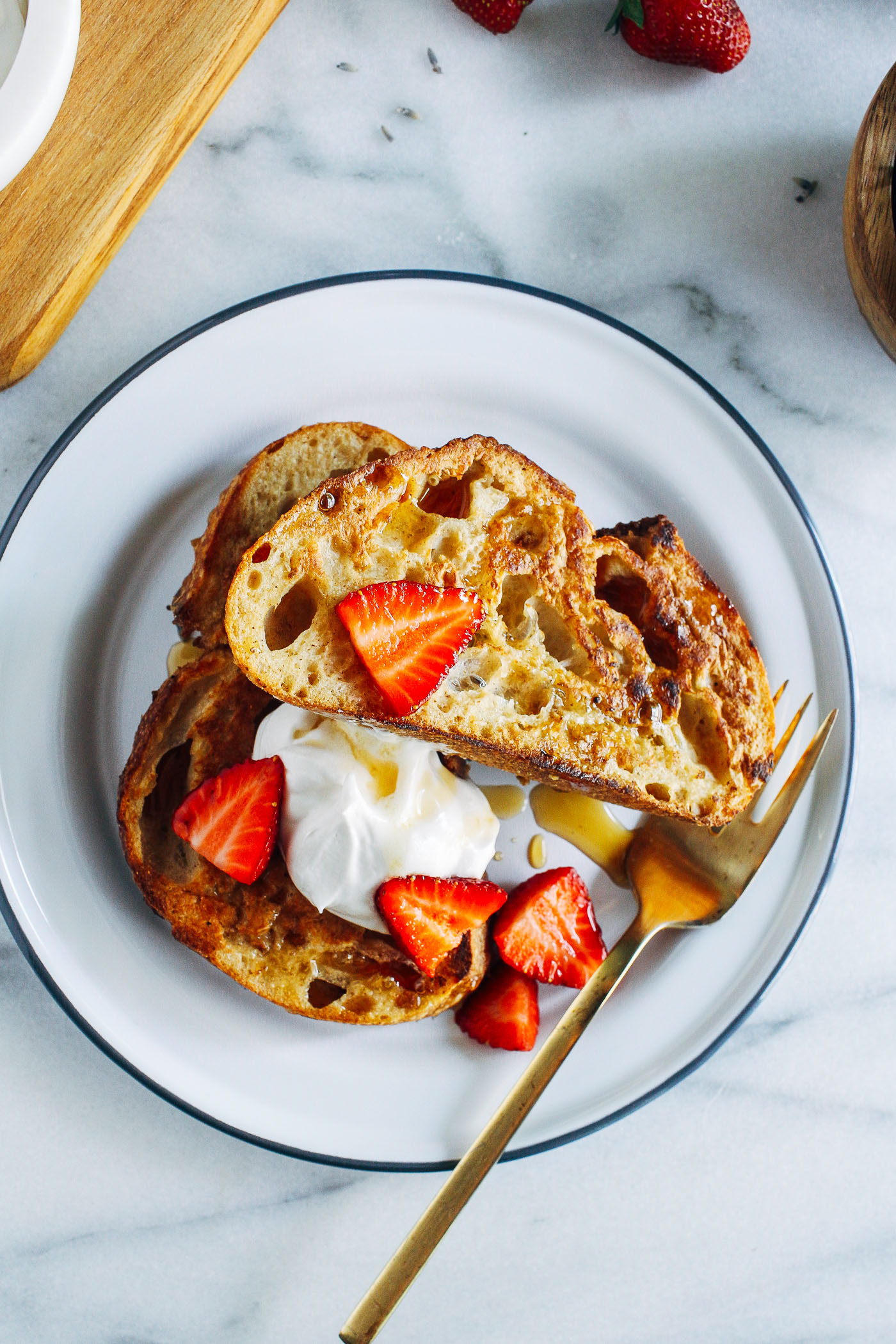 Vegan French Toast Recipe
 Vegan French Toast with Lavender Infused Syrup Making