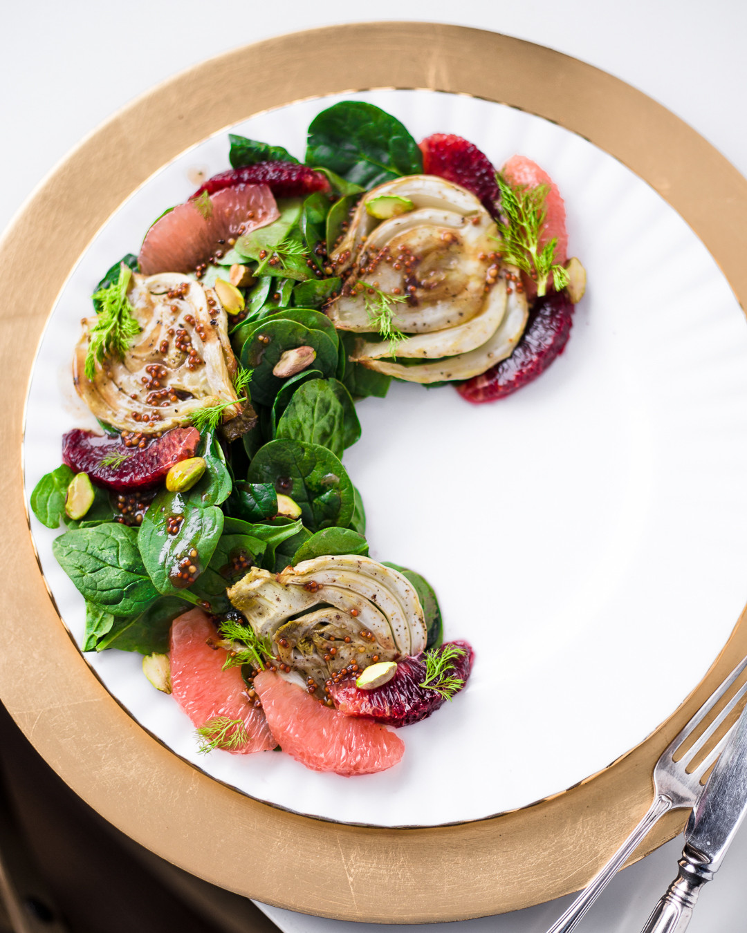 Vegan Gourmet Recipes
 Fennel Citrus Salad with Pistachio