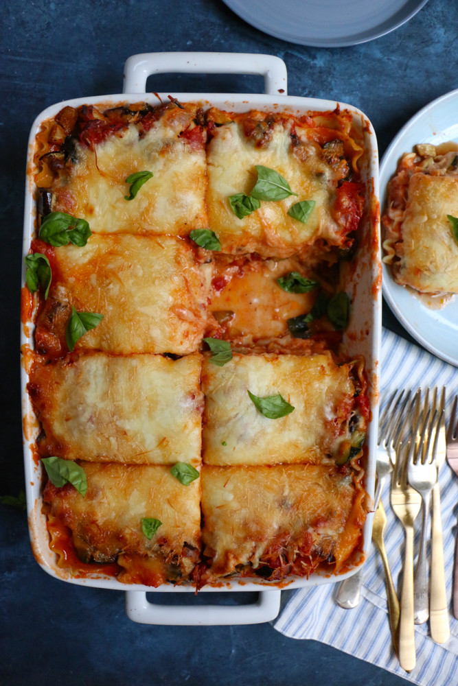 Vegan Lasagna Zucchini
 Roasted Zucchini Eggplant Lasagna • Hip Foo Mom