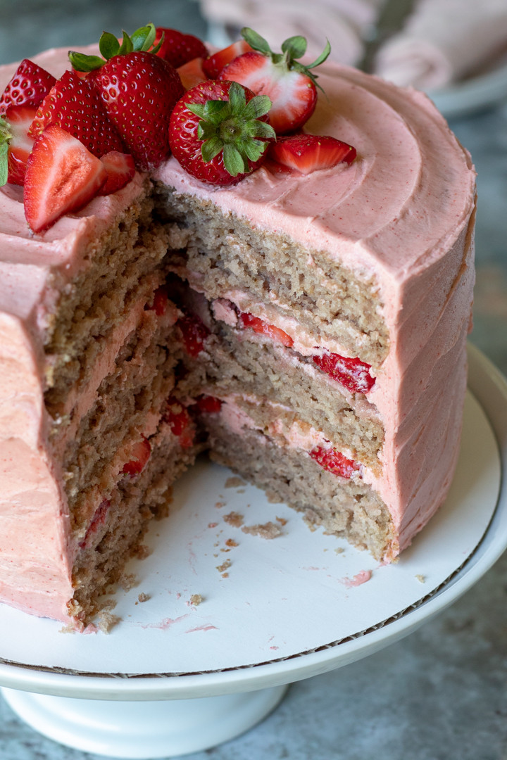 Vegan Strawberry Cake Recipe
 Vegan Strawberry Cake