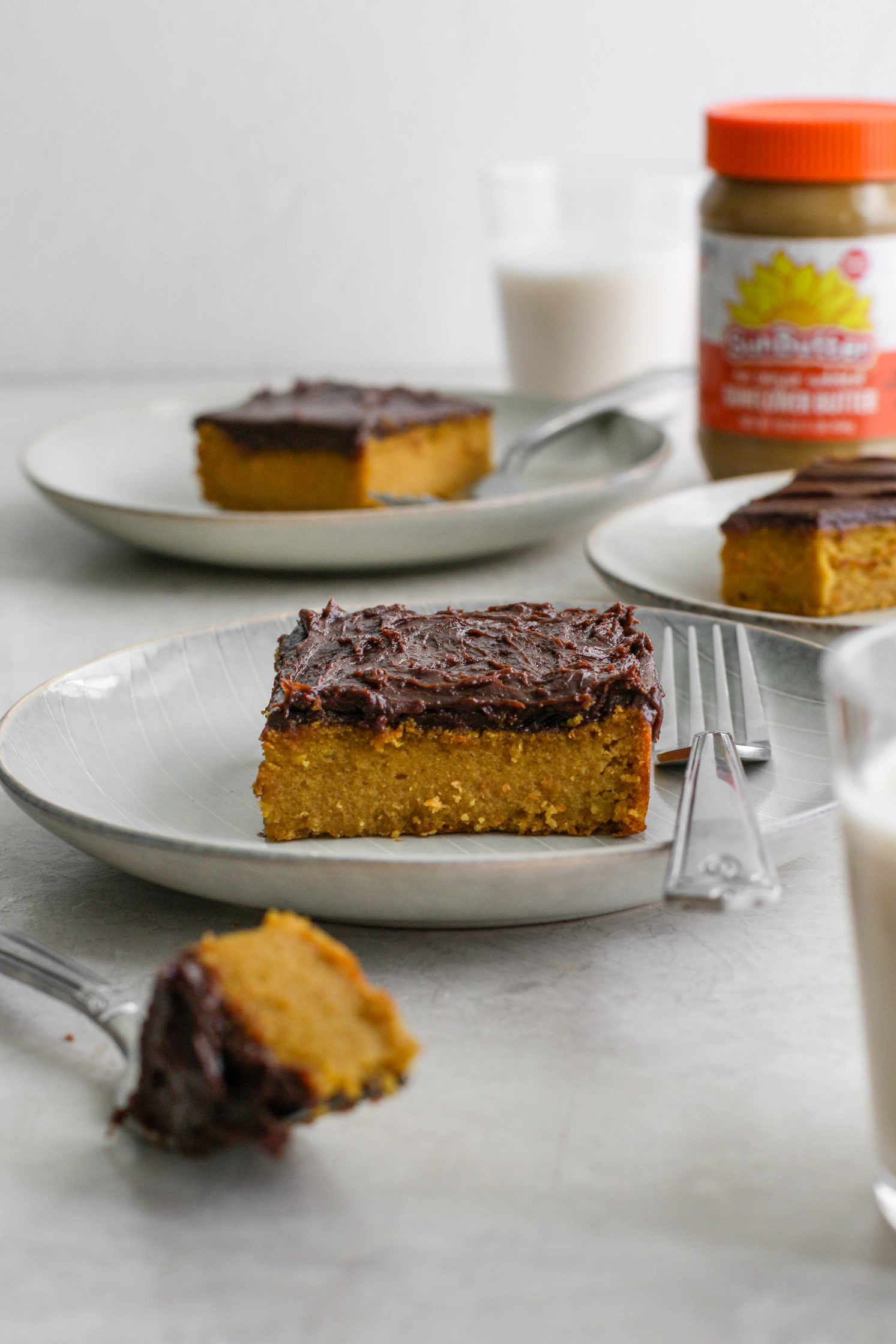 Vegan Yellow Cake Recipe
 Vegan Yellow Cake with Chocolate SunButter Frosting