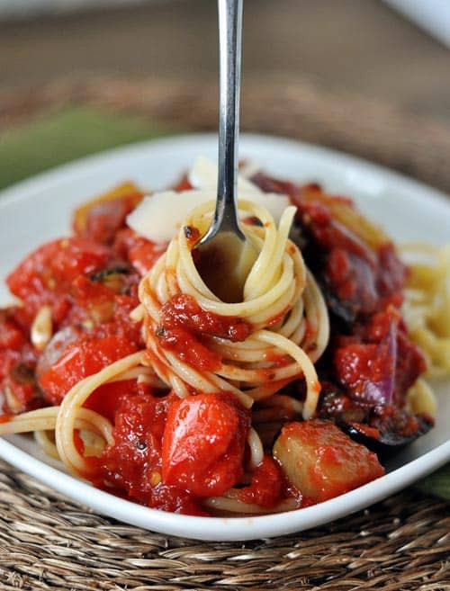 Vegetable Pasta Sauces
 Roasted Balsamic Ve able Pasta Sauce