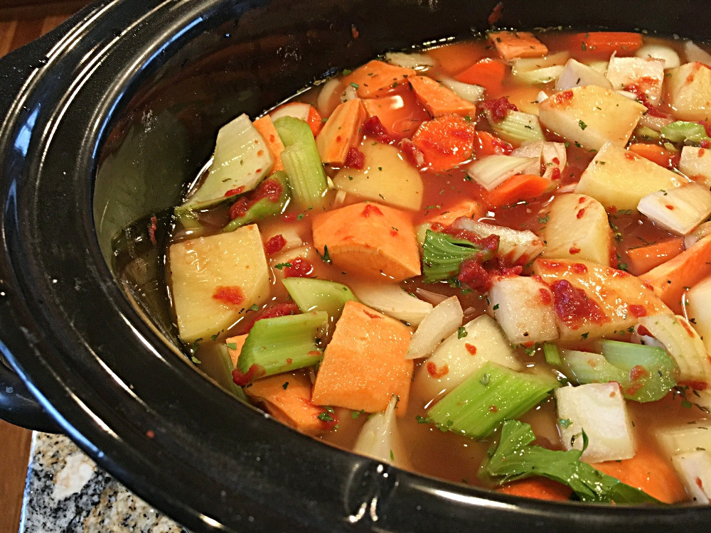 Vegetable Stew Slow Cooker
 Slow Cooker Root Ve able Beef Stew At My Kitchen Table