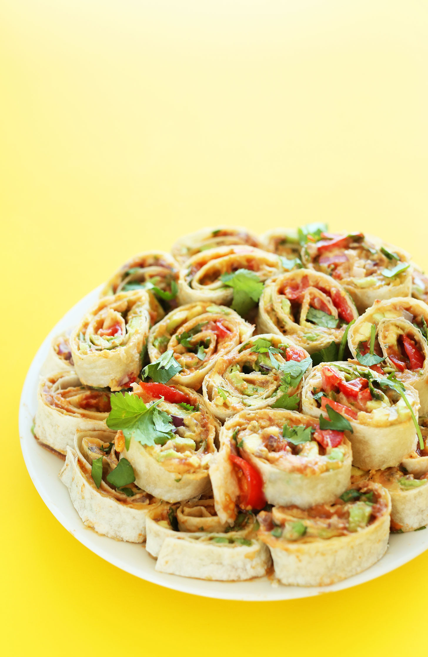 Vegetarian Appetizers Finger Food
 Mexican Pinwheels