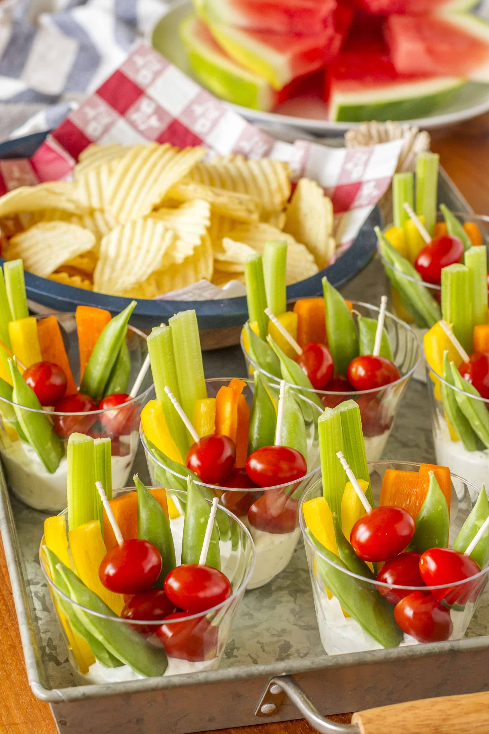Vegetarian Appetizers Ideas
 Individual Veggie Cups Party Appetizer Unsophisticook
