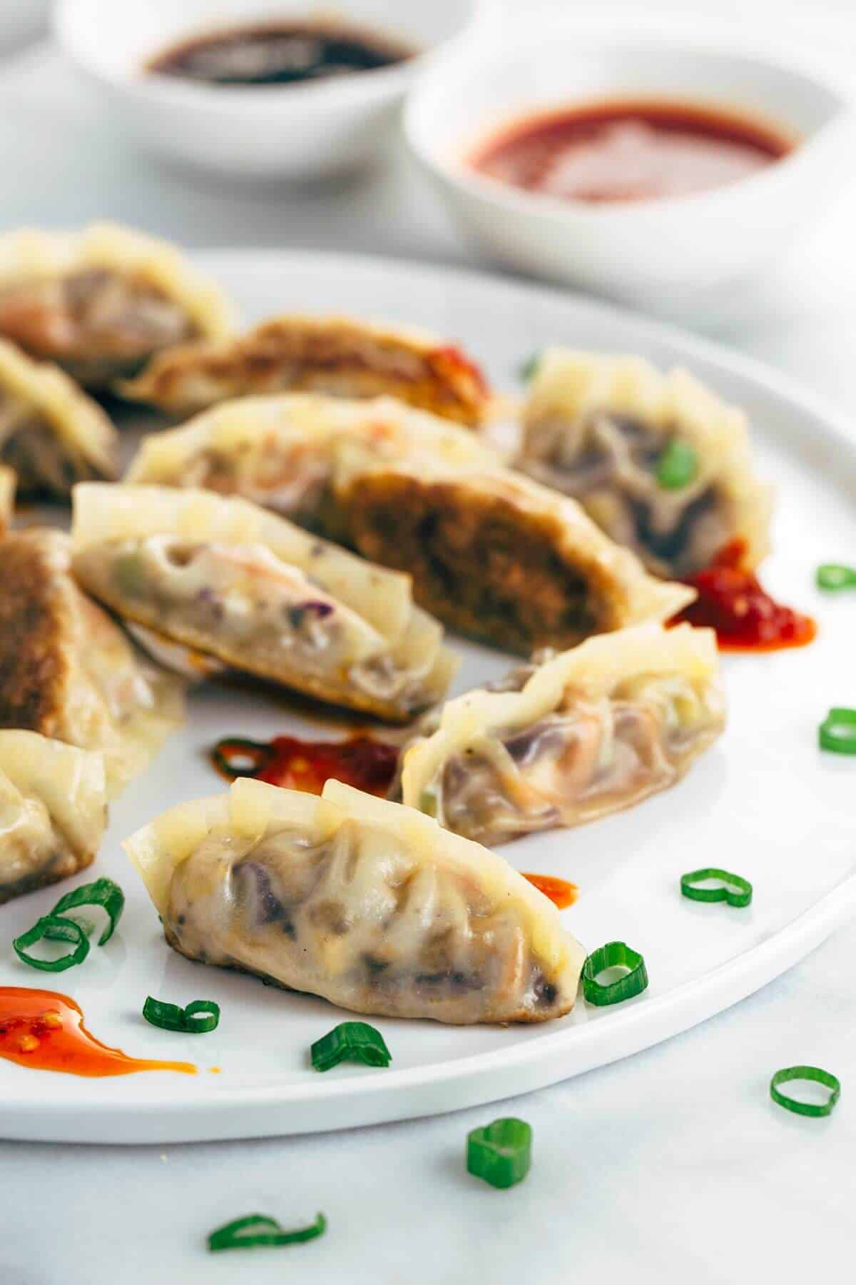Vegetarian Asian Appetizers
 Pan Fried Crispy Ve able Tofu Dumplings Recipe Jessica