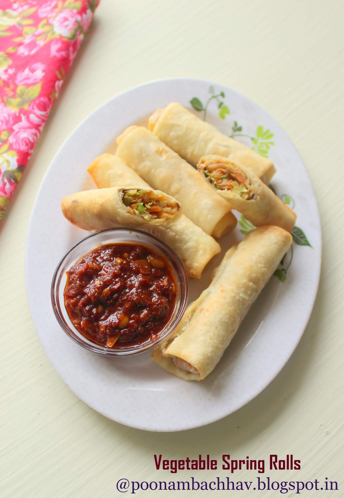 Vegetarian Asian Appetizers
 Annapurna Ve able Spring Rolls Indo Chinese Asian