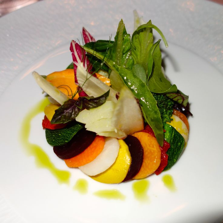 Vegetarian Gourmet Appetizers
 Warm ve able salad… The best veggie presentation I have