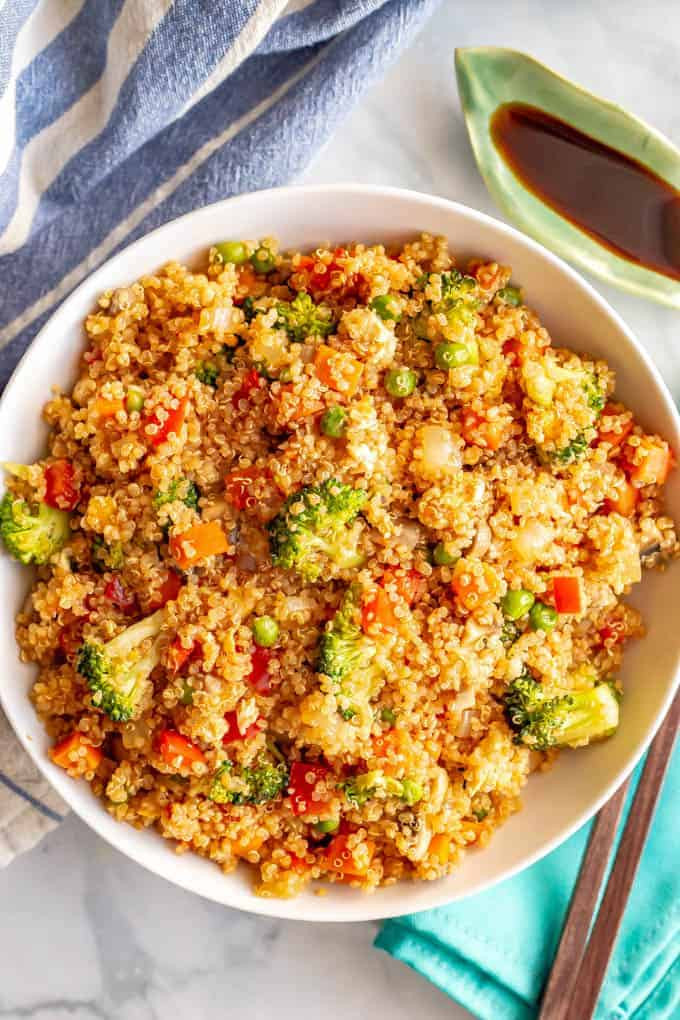 Vegetarian Recipes With Rice
 Quinoa fried rice ve arian Family Food on the Table