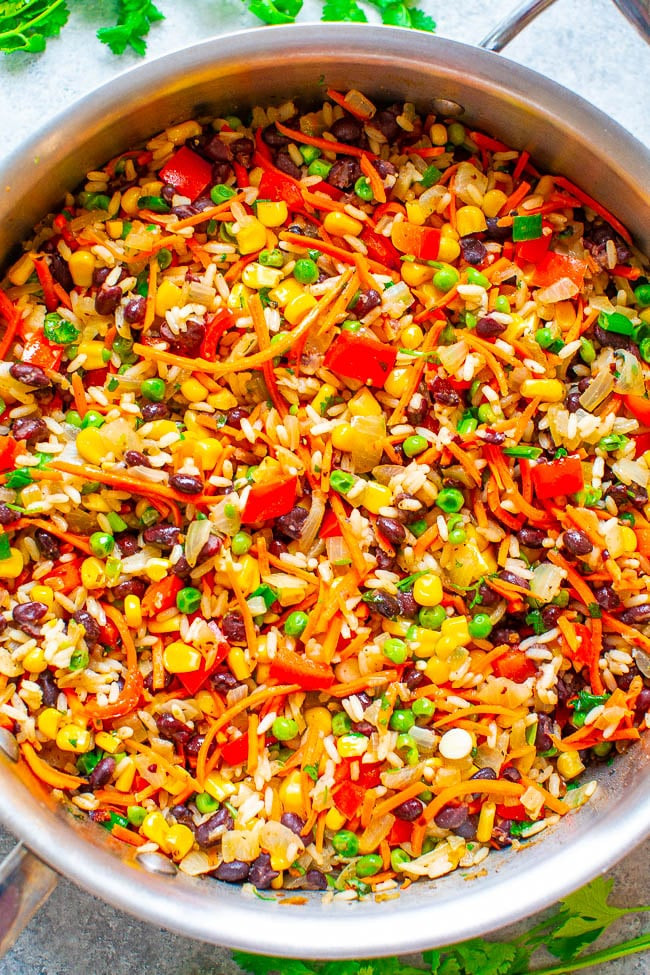 Vegetarian Recipes With Rice
 Very Veggie Rice and Beans