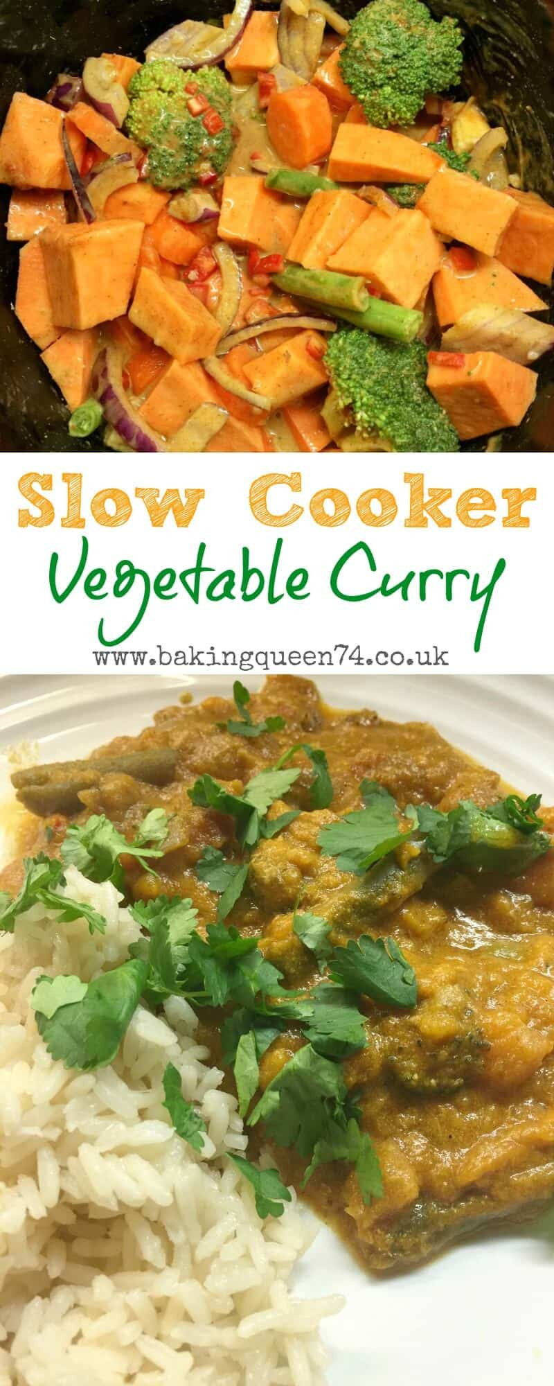 Vegetarian Slow Cooker Recipes
 Slow Cooker Ve able Curry BakingQueen74