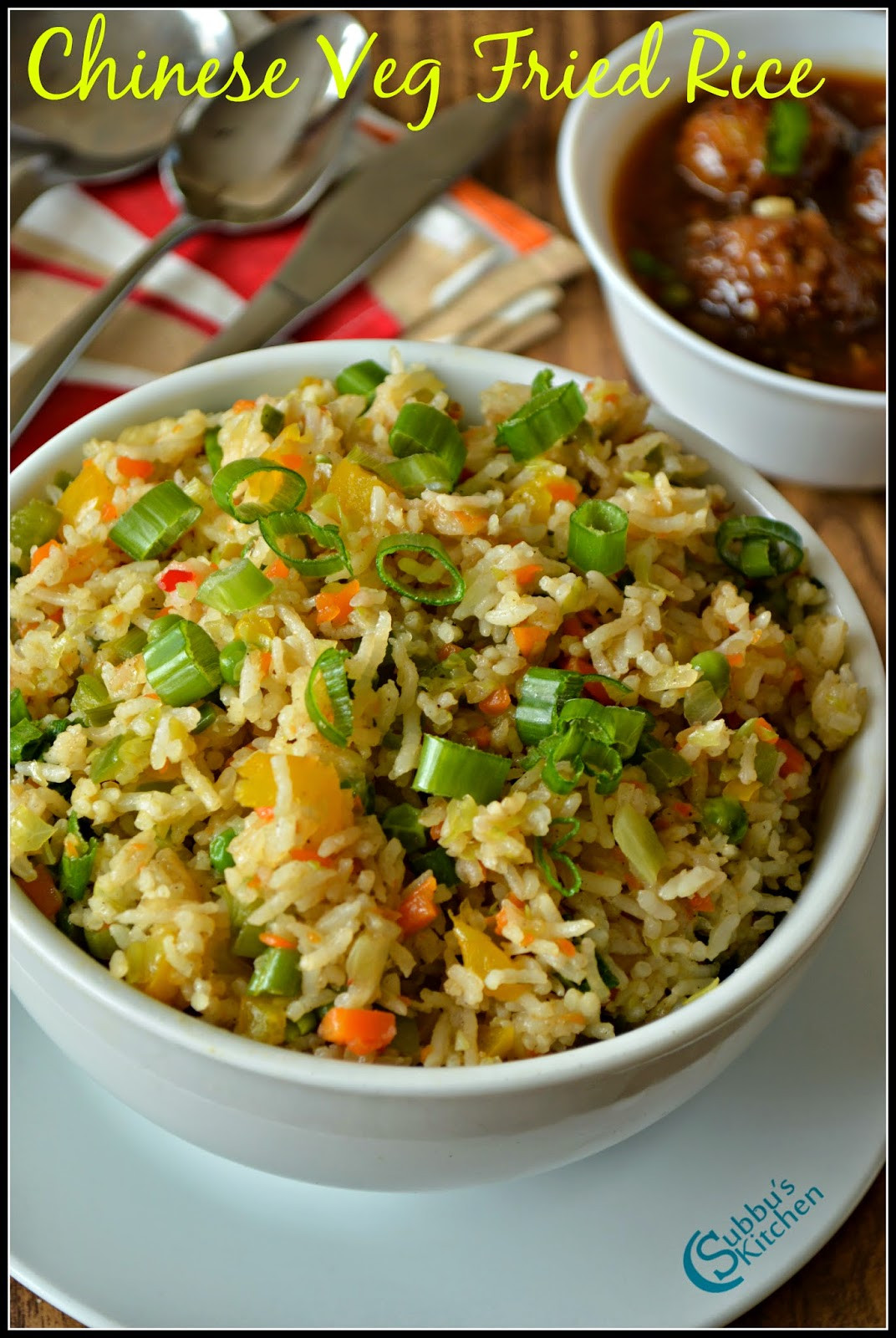 Veggie Fried Rice
 Chinese Ve able Fried Rice Recipe