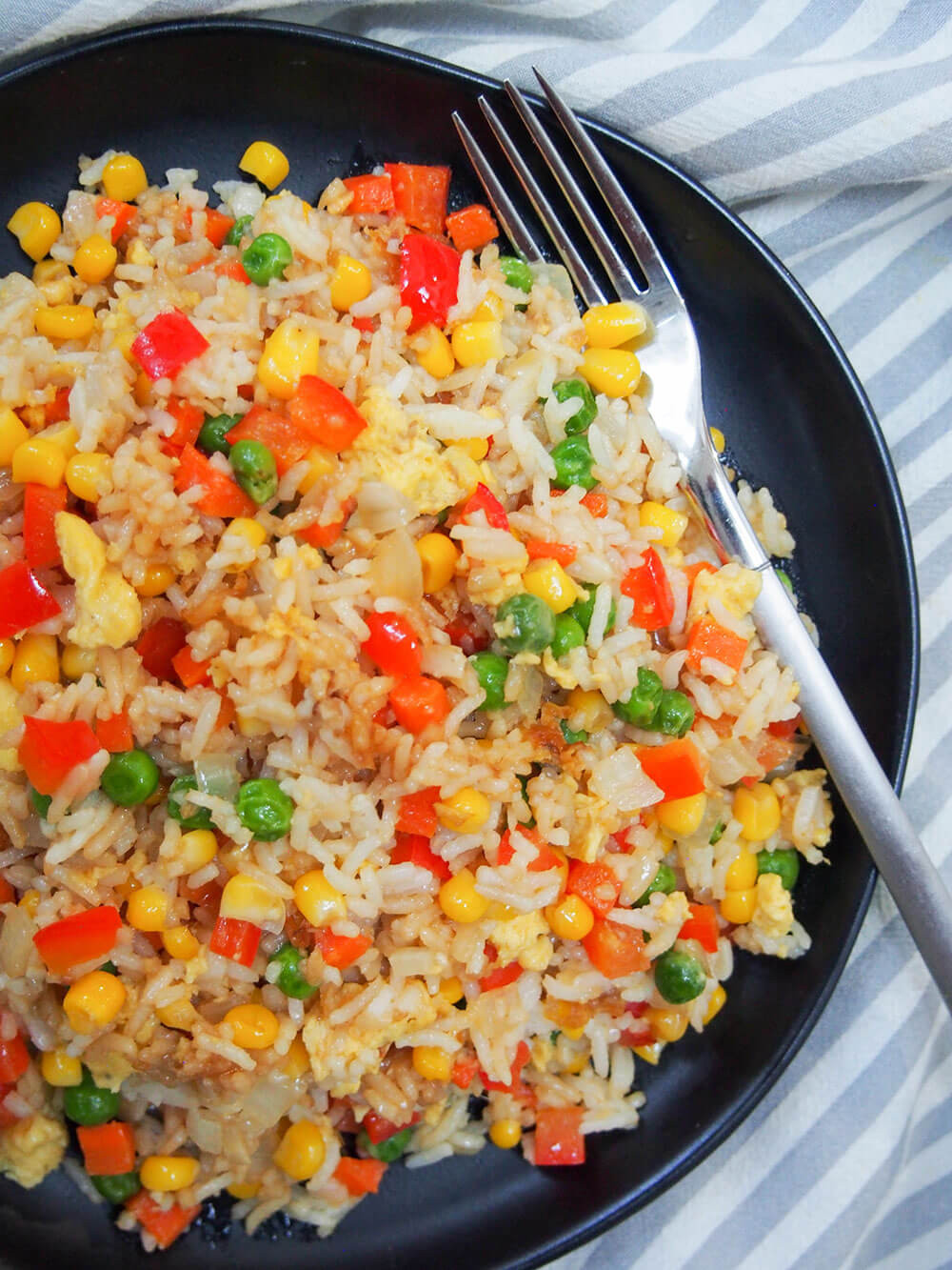 Veggie Fried Rice With Egg
 Ve able egg fried rice Caroline s Cooking