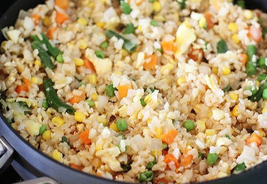 Veggie Fried Rice With Egg
 Ve able Fried Rice with Egg Recipe
