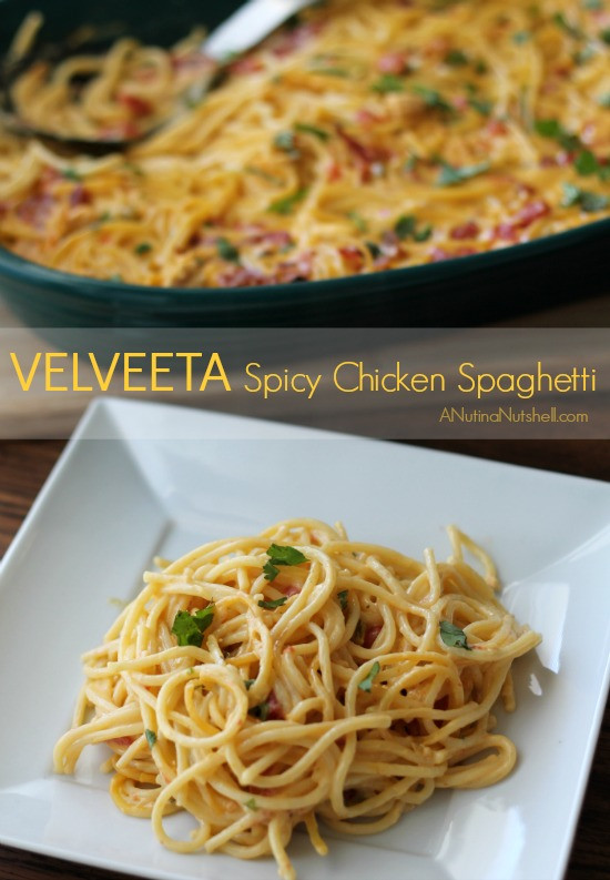 Velveeta Chicken Spaghetti
 VELVEETA Spicy Chicken Spaghetti Eat Move Make
