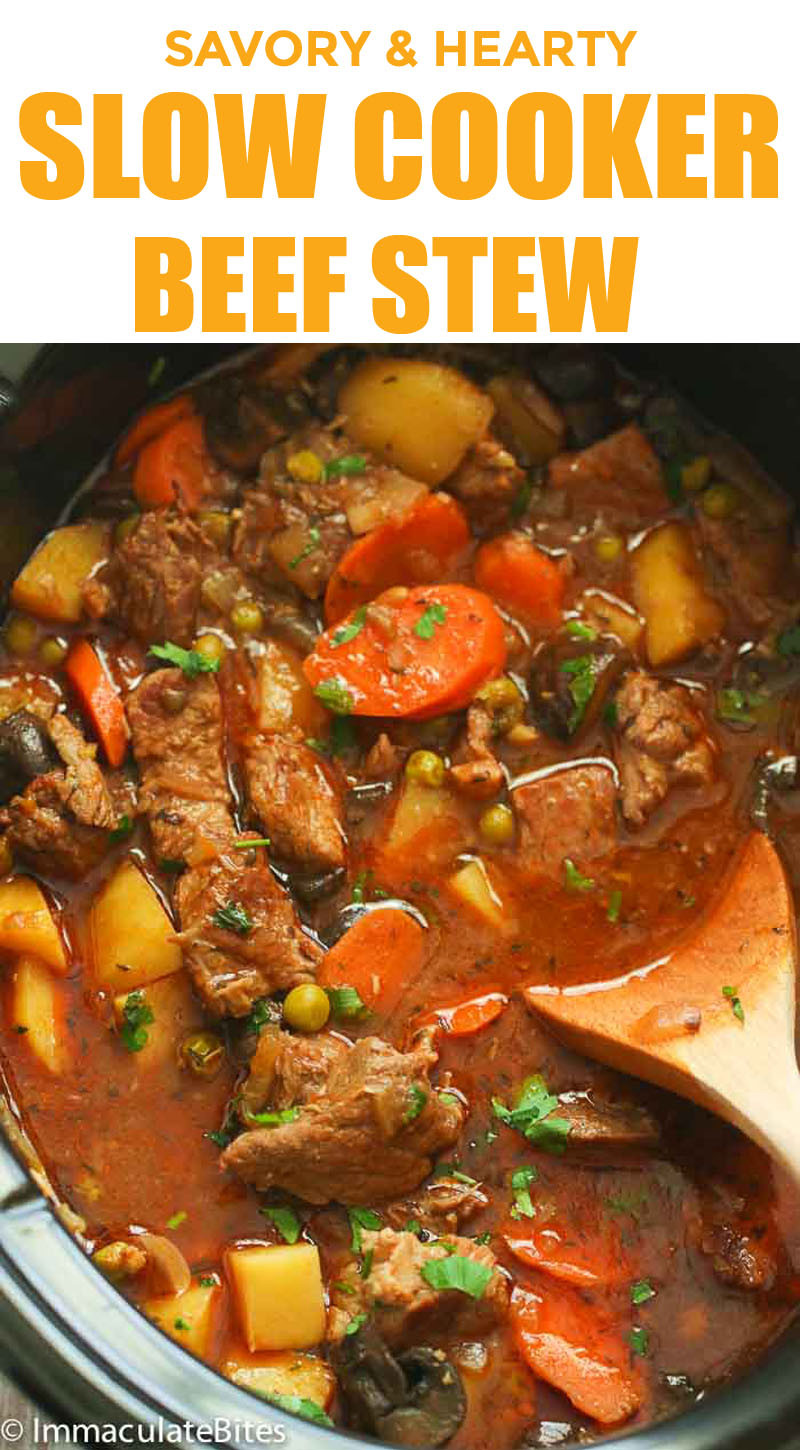Venison Stew Slow Cooker
 Slow Cooker Beef Stew Immaculate Bites