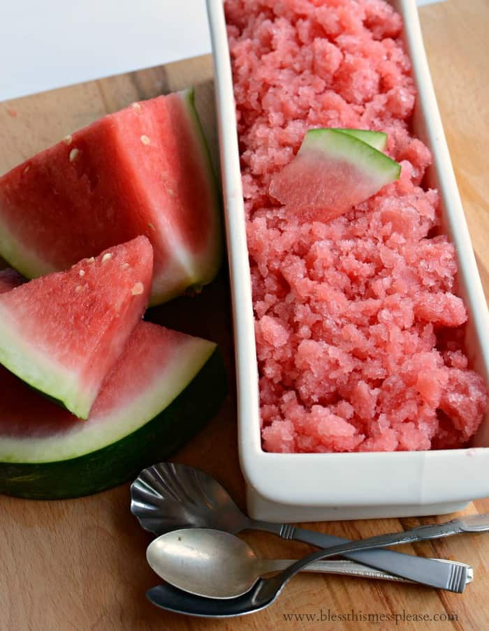 Watermelon Dessert Recipes
 Easy 3 Ingre nt Watermelon Granita