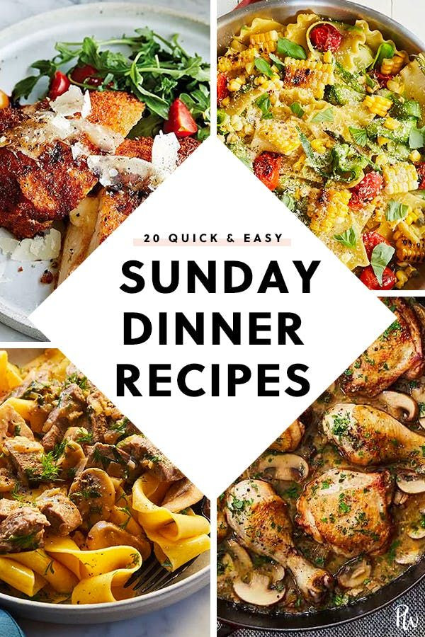 Weekend Dinner Ideas
 38 Quick and Easy Sunday Dinner Ideas