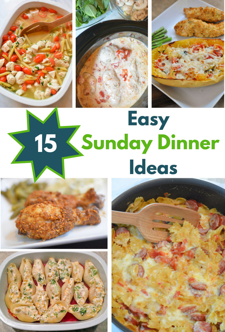 Weekend Dinner Ideas
 15 Easy Sunday Dinner Recipes Mommy s Fabulous Finds