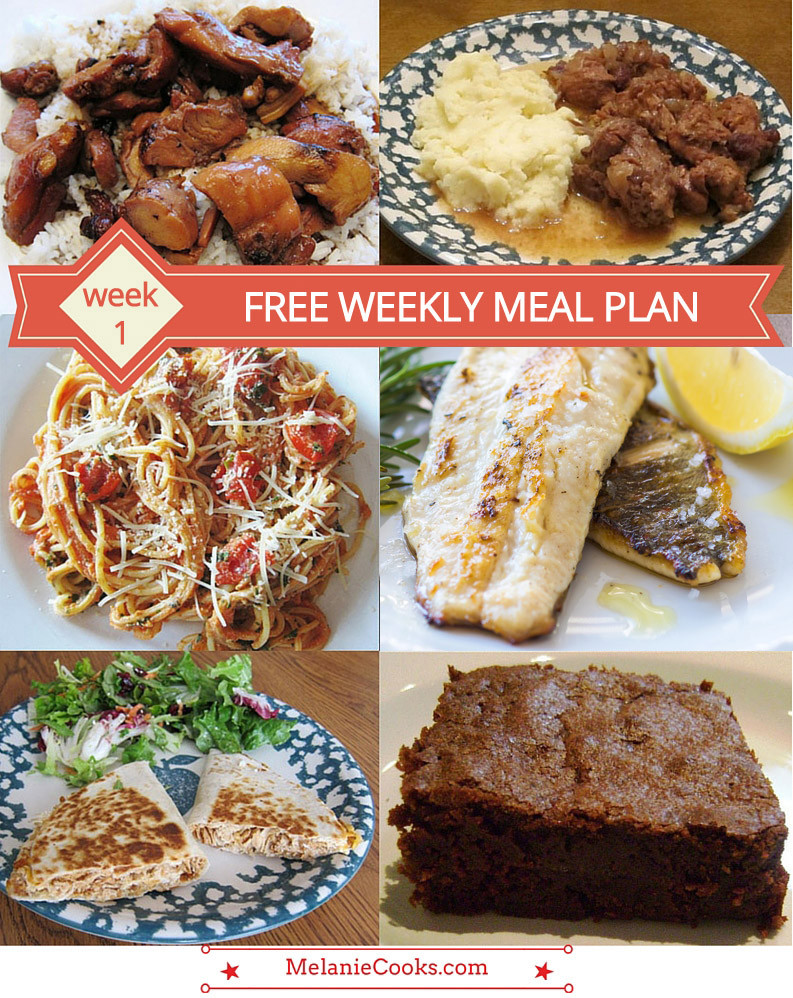 Weekly Dinner Menu Ideas
 Free Weekly Meal Plan – Family Dinner Menu Ideas Week 1