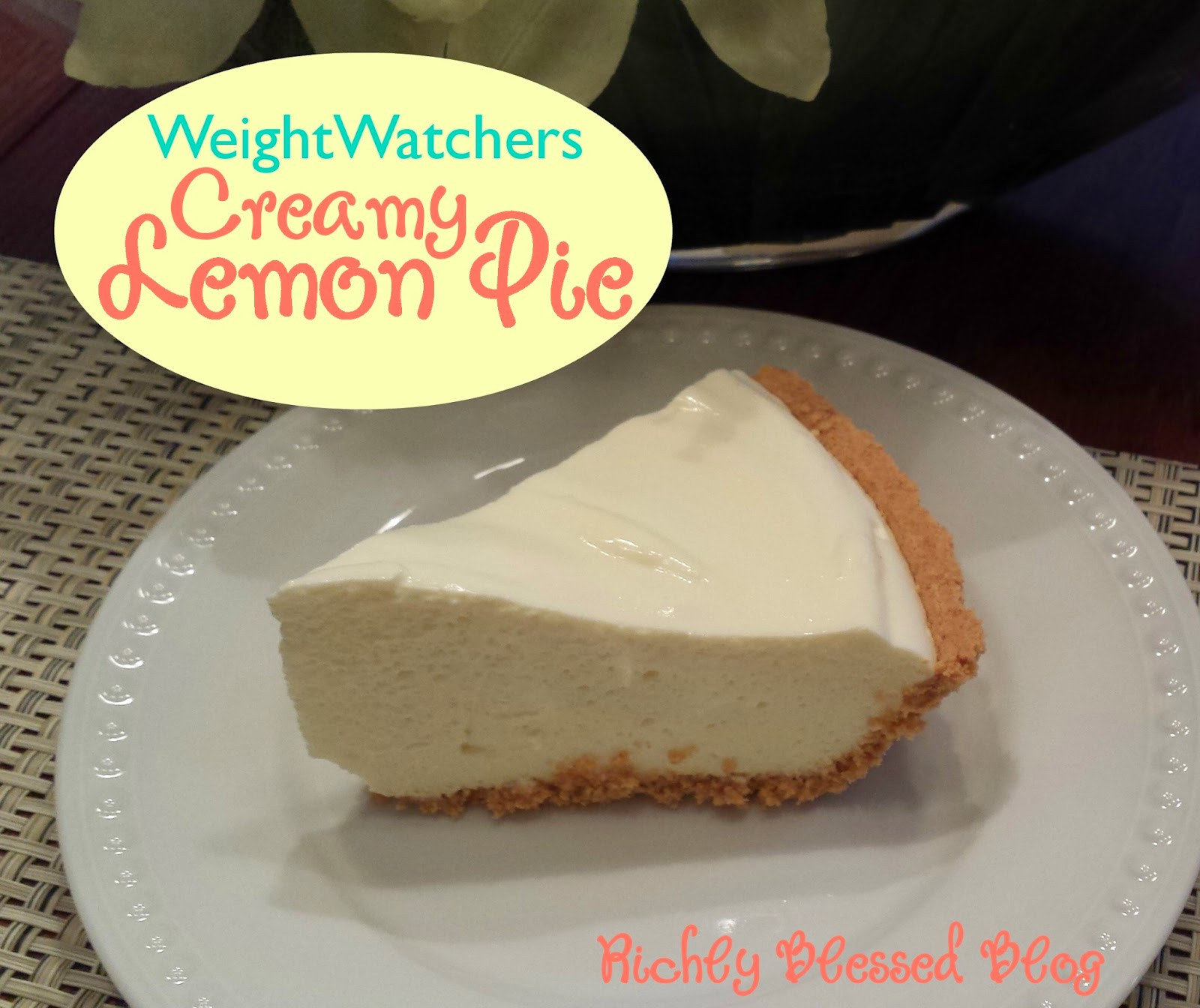 Weight Watchers Pie Recipes
 Richly Blessed Creamy Lemon Pie Weight Watchers Recipe
