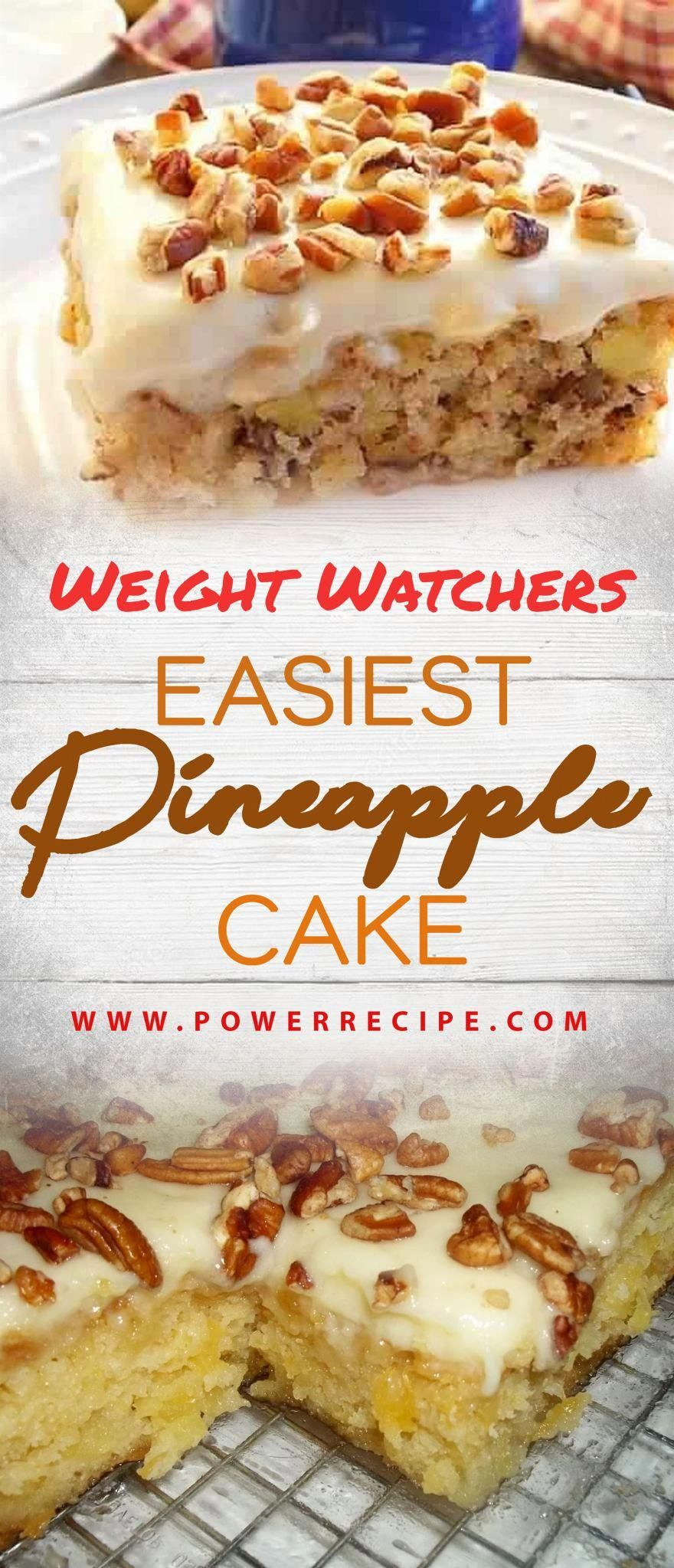 Weight Watchers Pineapple Cake
 Pin on Nutrition Health Wellness