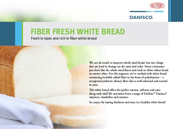 White Bread Fiber
 Fiber Fresh White Bread