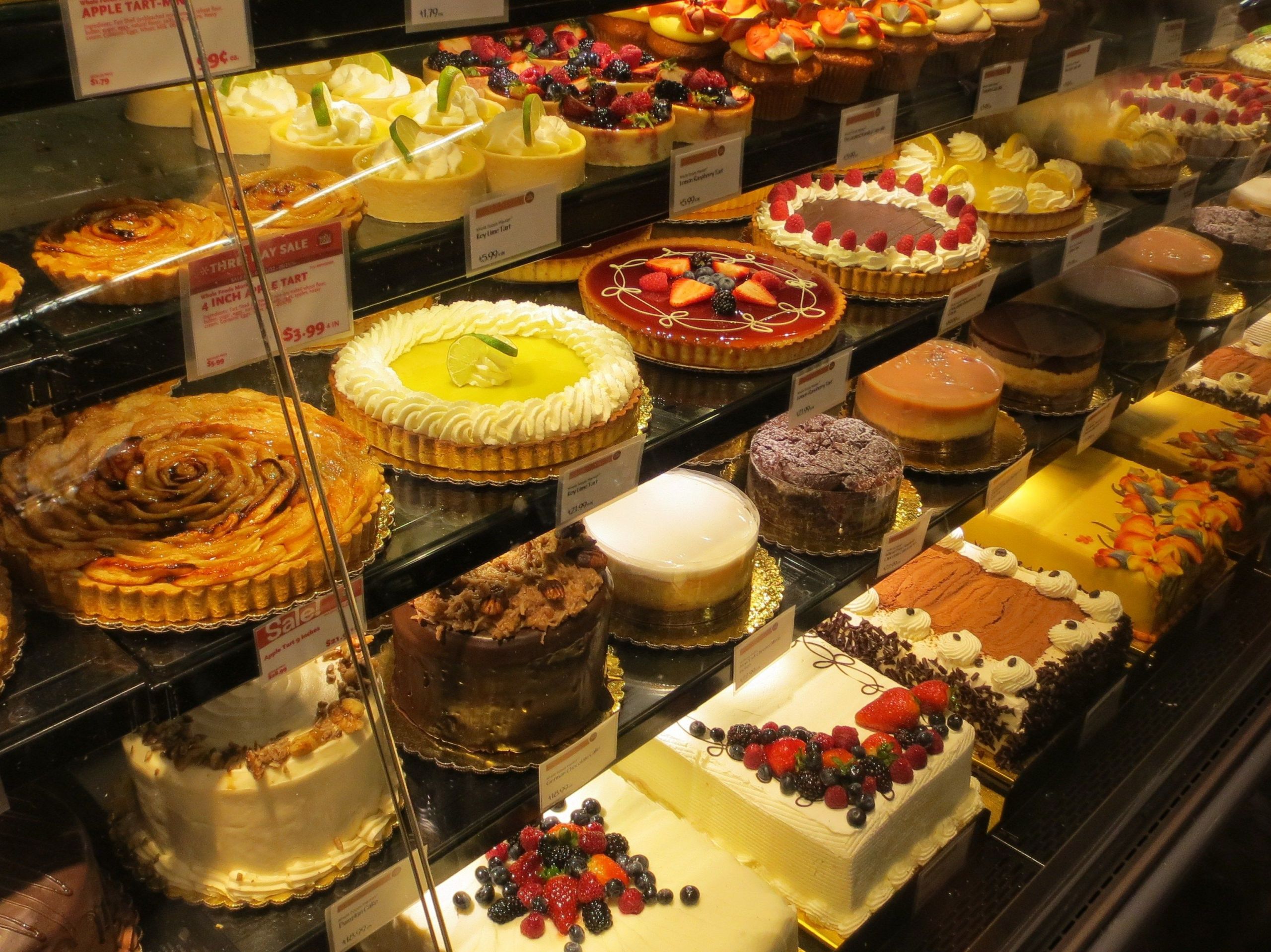 Whole Foods Desserts
 at Willowbrook Whole Foods Market by Kate Skegg in Whole