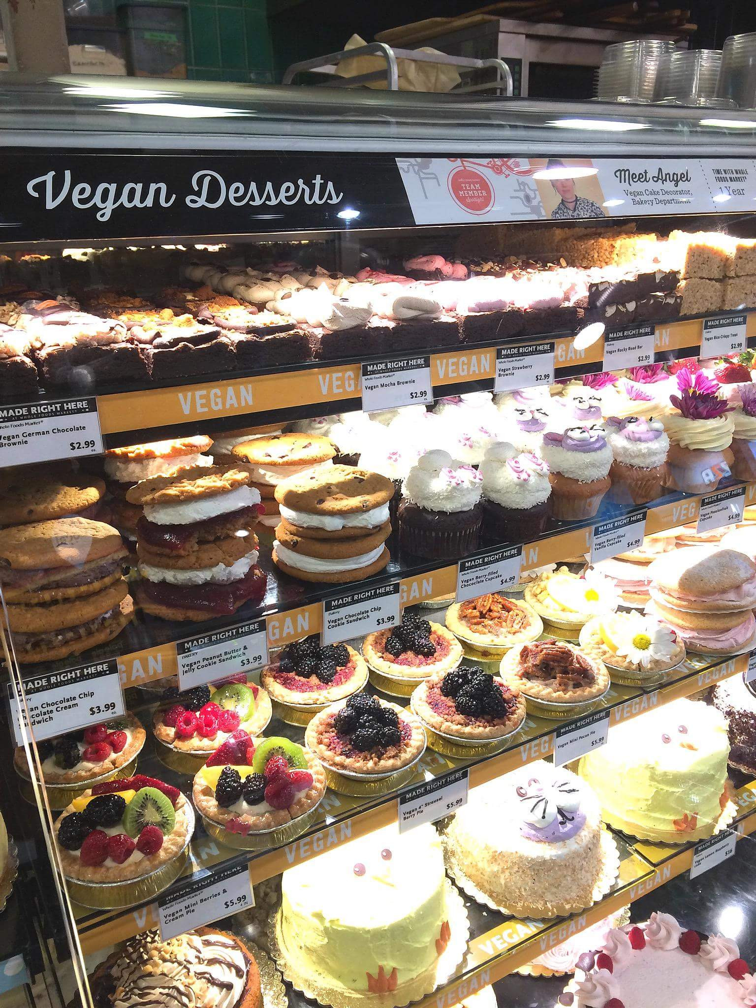 Whole Foods Desserts
 Whole Foods in San Diego has an entire section dedicated