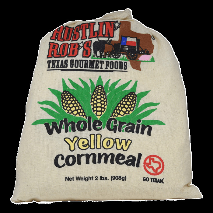 Whole Grain Cornmeal
 Whole Grain Yellow Cornmeal • Rustlin Rob s Gourmet Texas