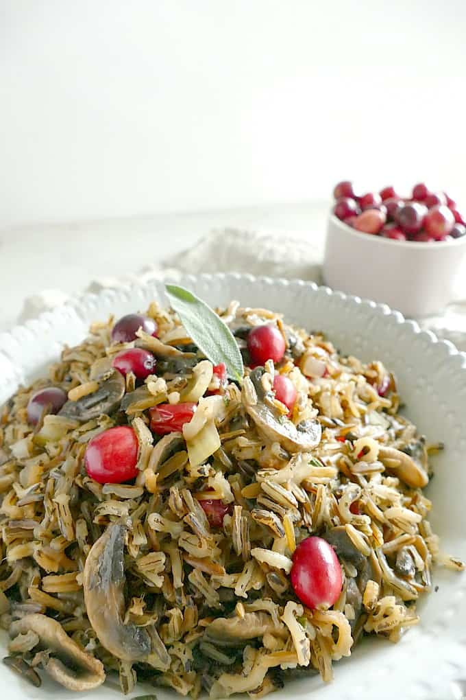 Wild Rice And Mushroom Pilaf
 Wild Rice and Mushroom Pilaf with Cranberries It s a Veg