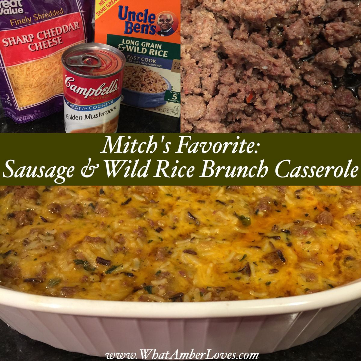 Wild Rice Casserole With Cream Of Mushroom Soup
 SAUSAGE & WILD RICE BRUNCH 1 box Uncle Ben’s Wild Rice