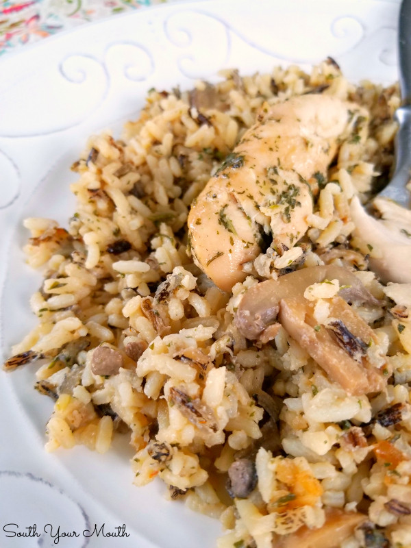 Wild Rice Casserole With Cream Of Mushroom Soup
 South Your Mouth Slow Cooker Chicken & Mushroom Wild Rice